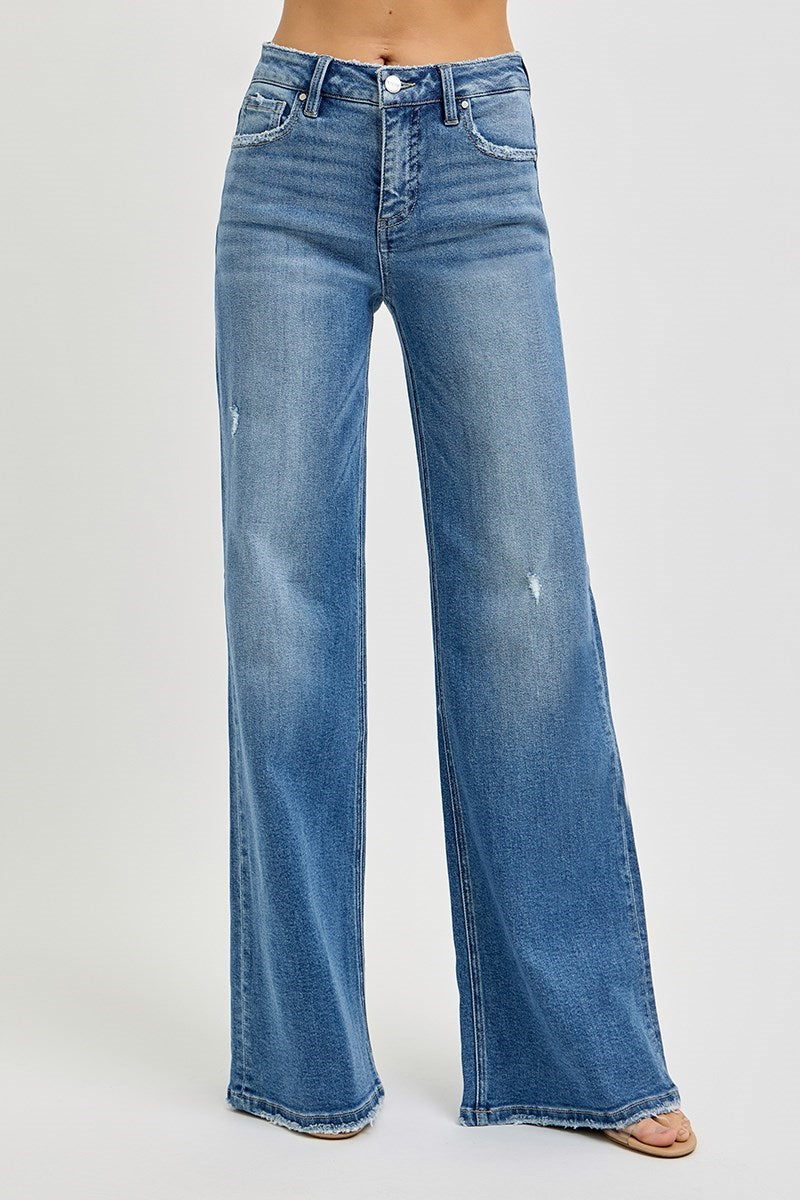 Demi Risen High Wide Leg Jean