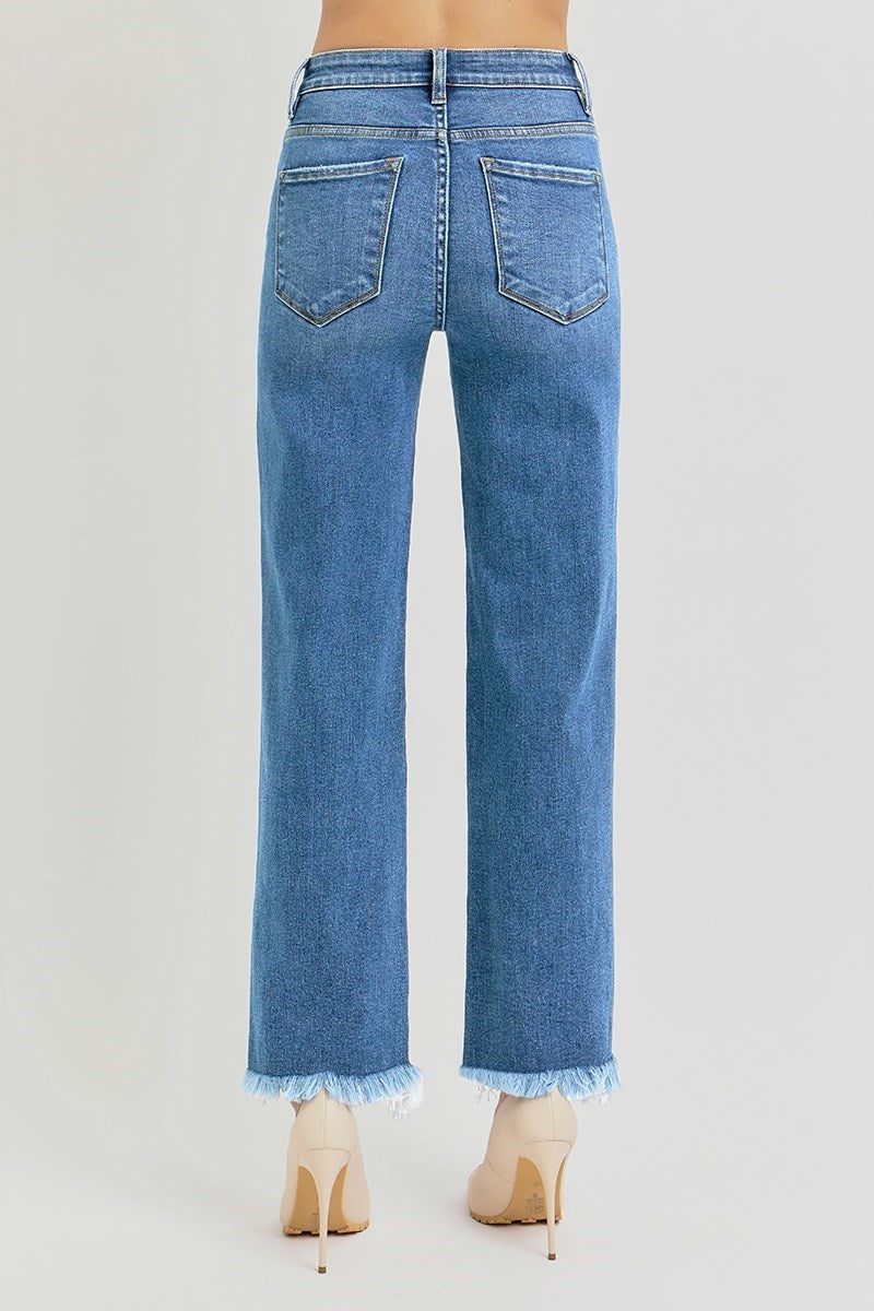 Risen Ashlee High Rise Tummy Control Straight Leg Jean