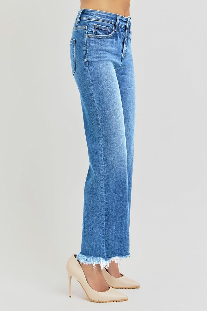 Risen Ashlee High Rise Tummy Control Straight Leg Jean