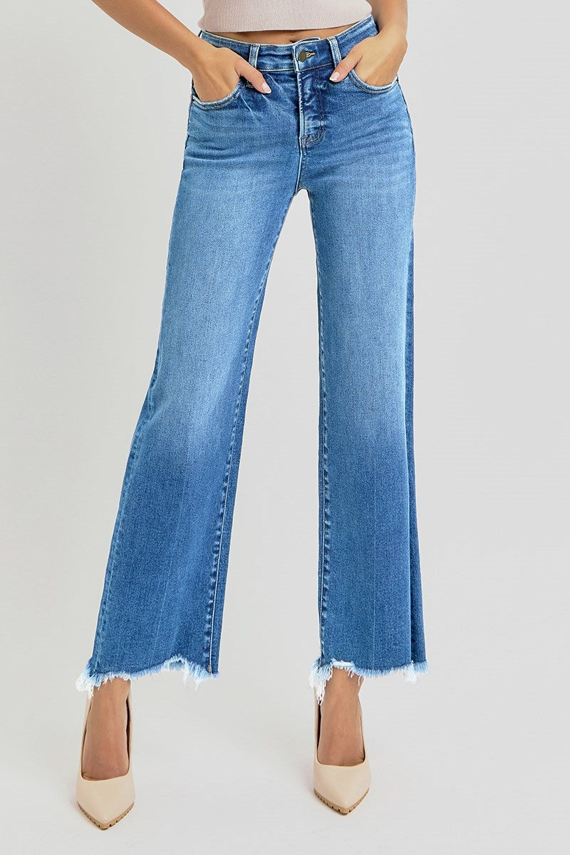 Risen Ashlee High Rise Tummy Control Straight Leg Jean