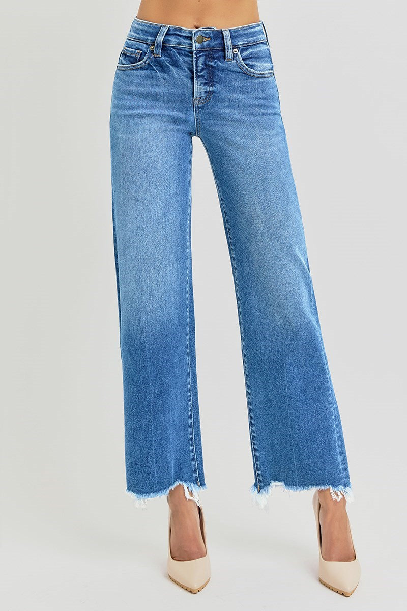 Risen Ashlee High Rise Tummy Control Straight Leg Jean
