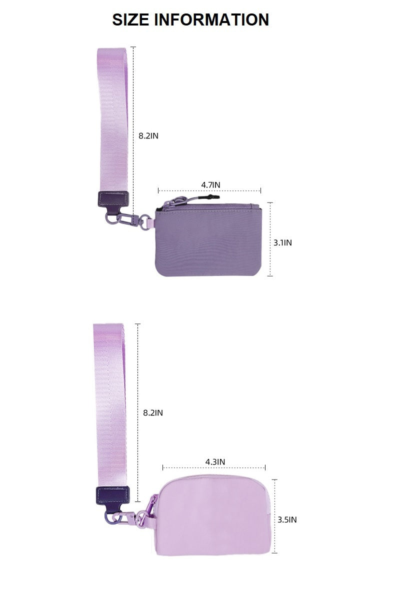 Duel Pouch Wristlet Keychaine