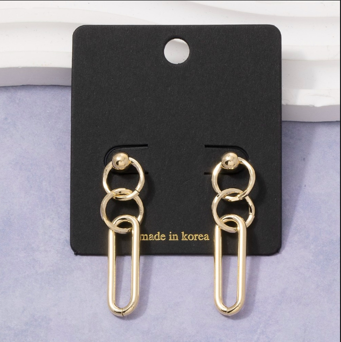 Chain Link Dangle Earrings