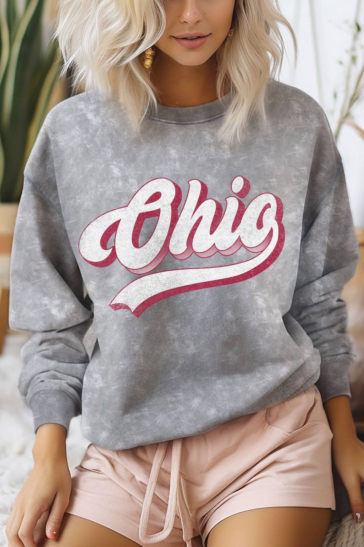 Ohio Brushed Mineral Wash Sweatshirt