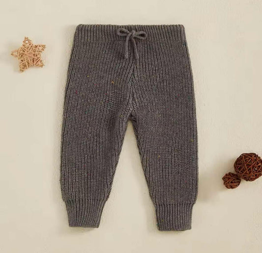 Kids Speckled Knit Sweater Pants