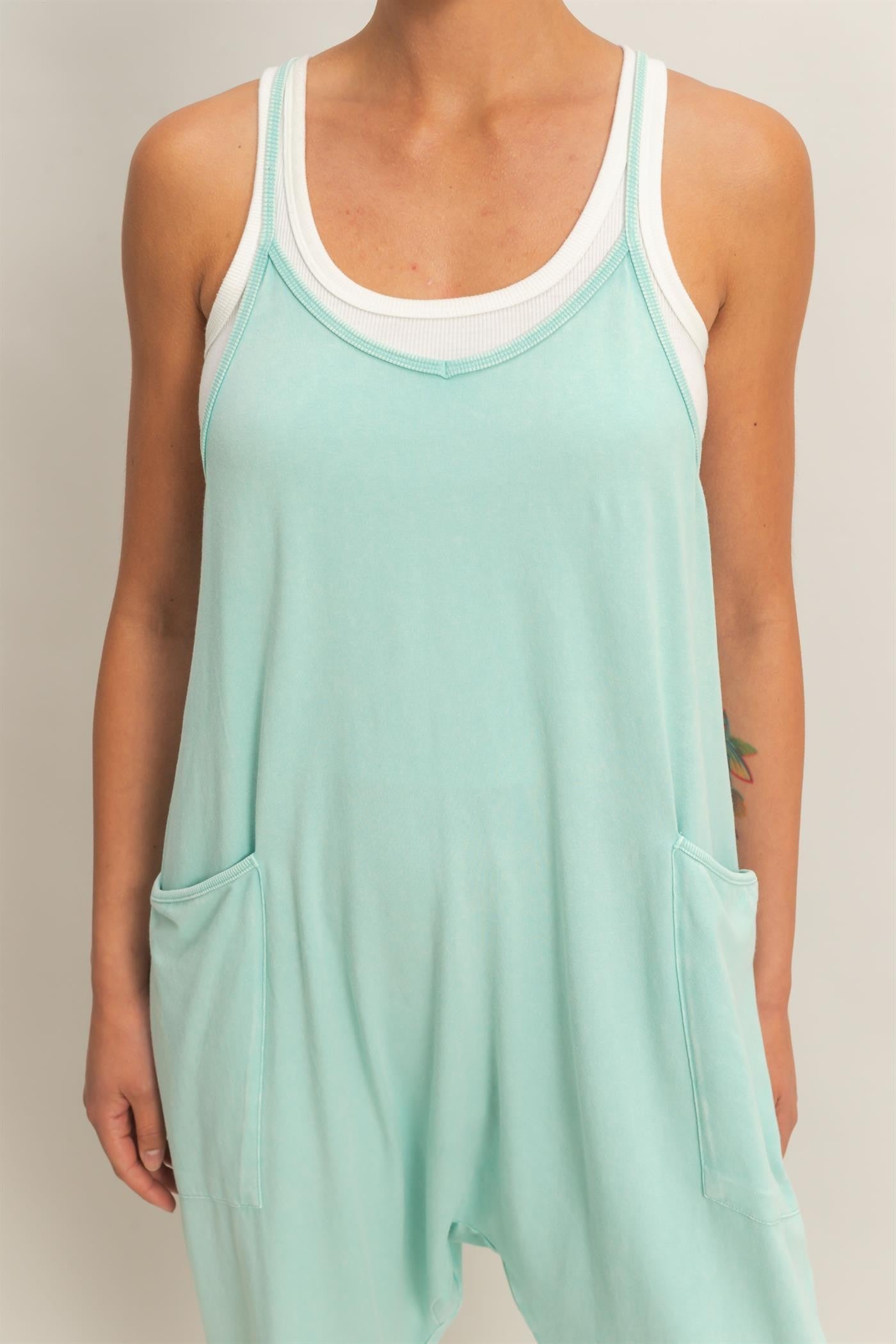 Mineral Wash Cami Jumpsuit