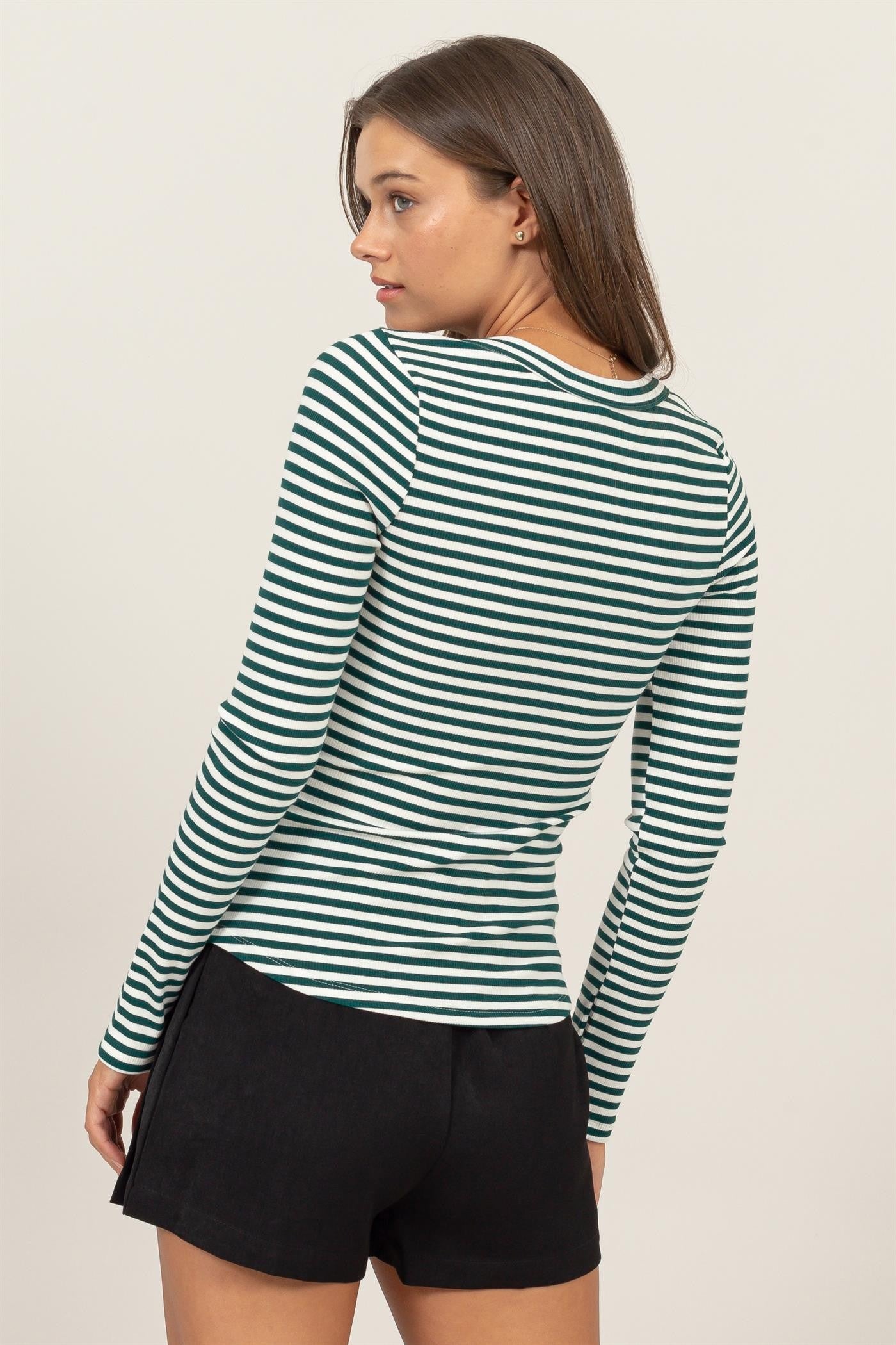 Long Sleeve Stripe Shirt