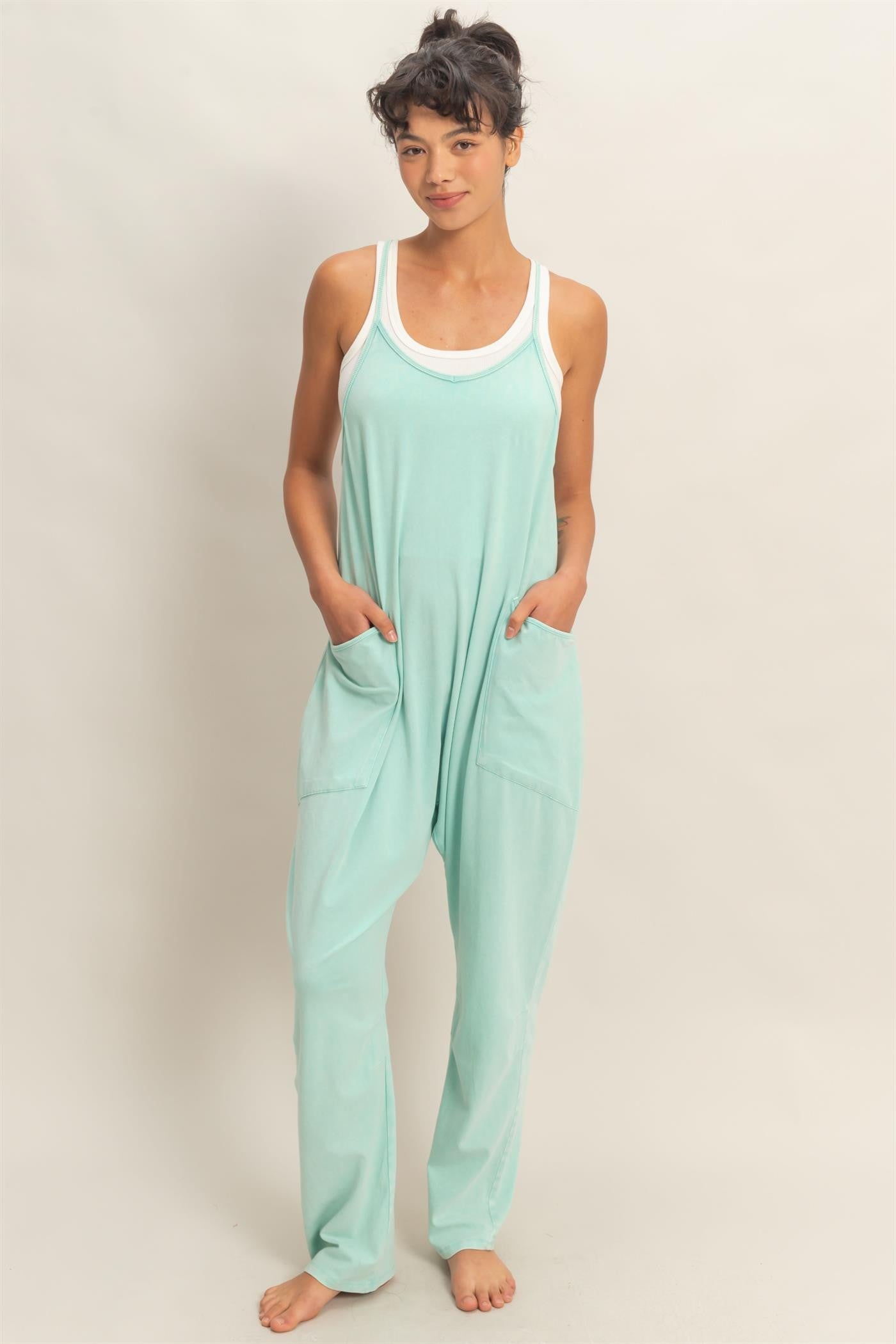 Mineral Wash Cami Jumpsuit