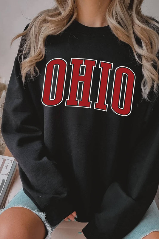 Ohio Puff Print Graphic Sweatshirt