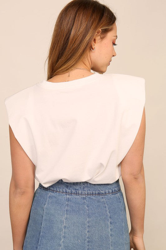 Exaggerated Shoulder Muscle Tee