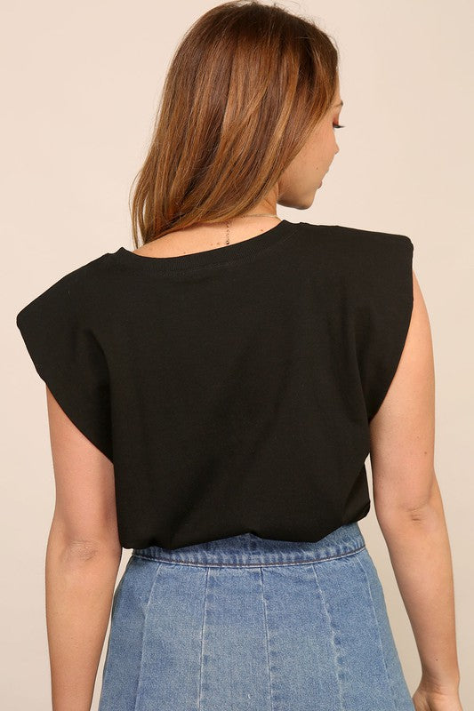 Exaggerated Shoulder Muscle Tee