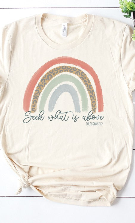 Seek What Is Above Graphic Tee