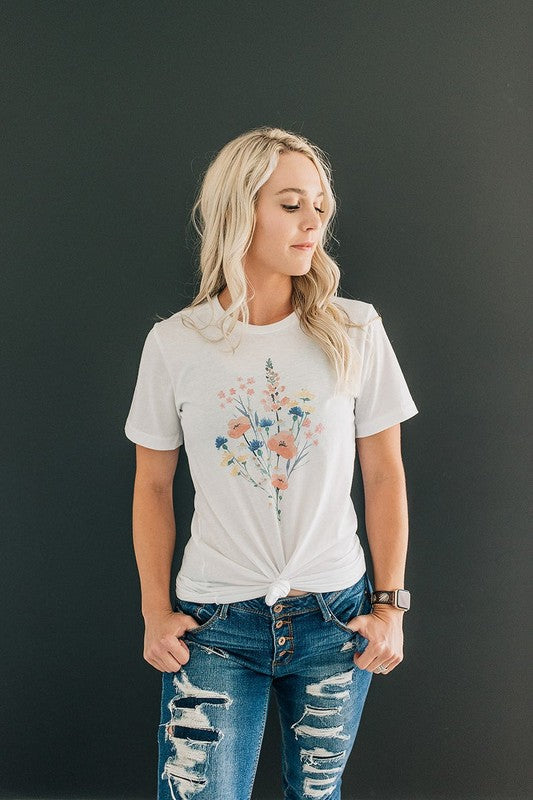 Watercolor Bouquet Graphic Tee