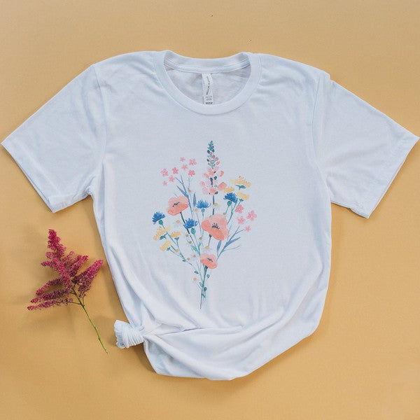 Watercolor Bouquet Graphic Tee