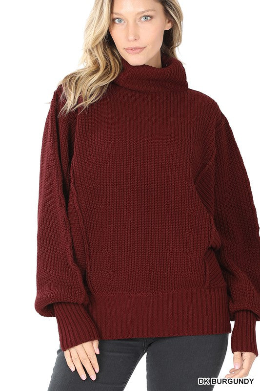 Oversized Turtleneck Sweater