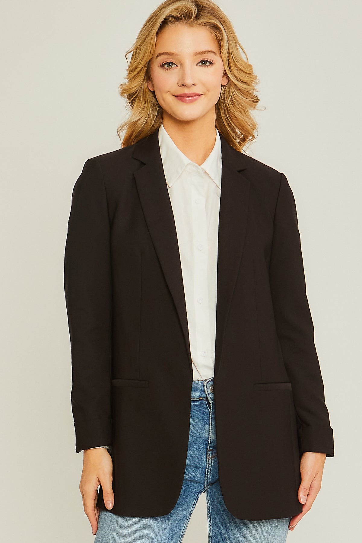 Open Front Blazer