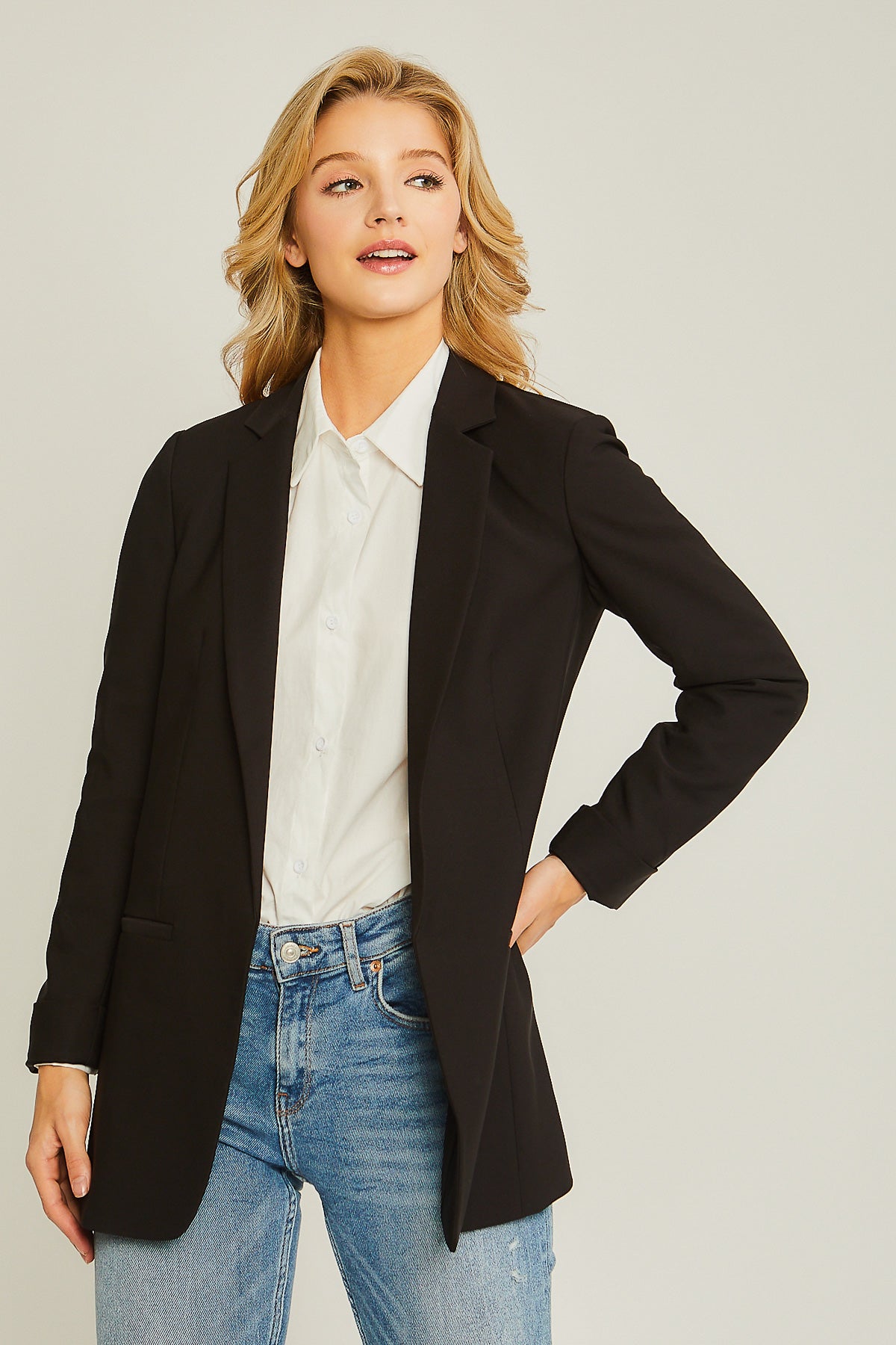 Open Front Blazer