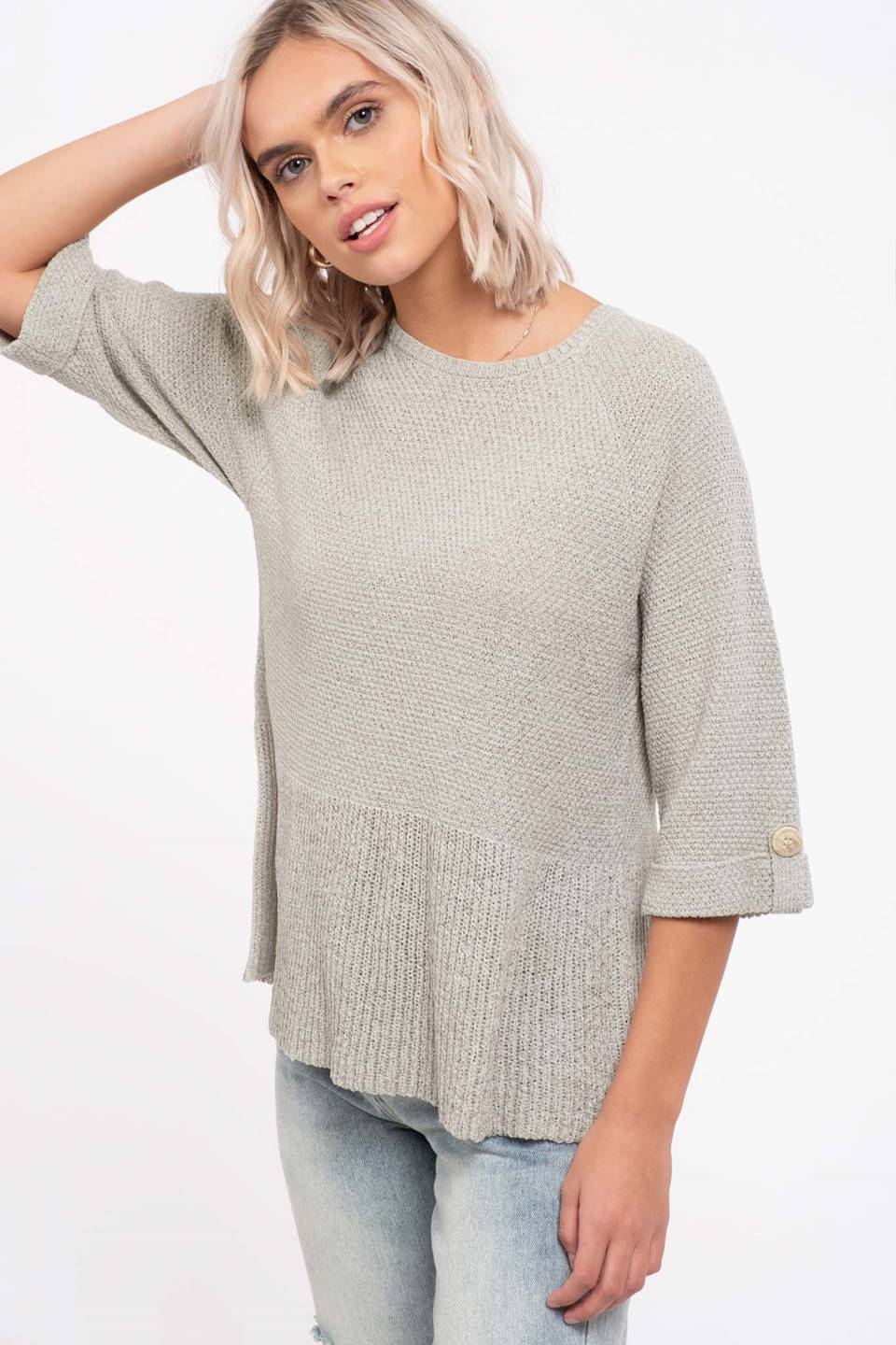 Flounce Bottom Sweater