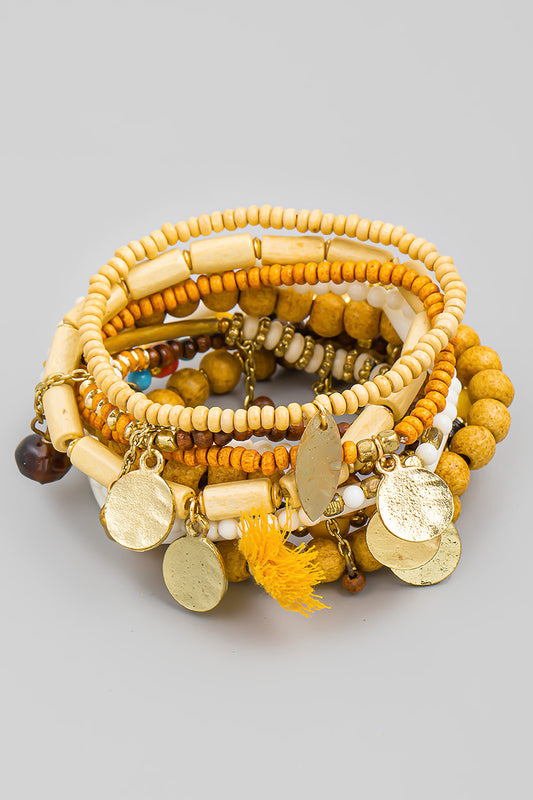 Assorted Multi Bead Bracelet Set