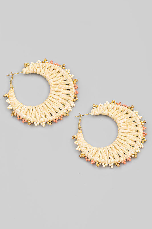 Woven Beaded Earrings