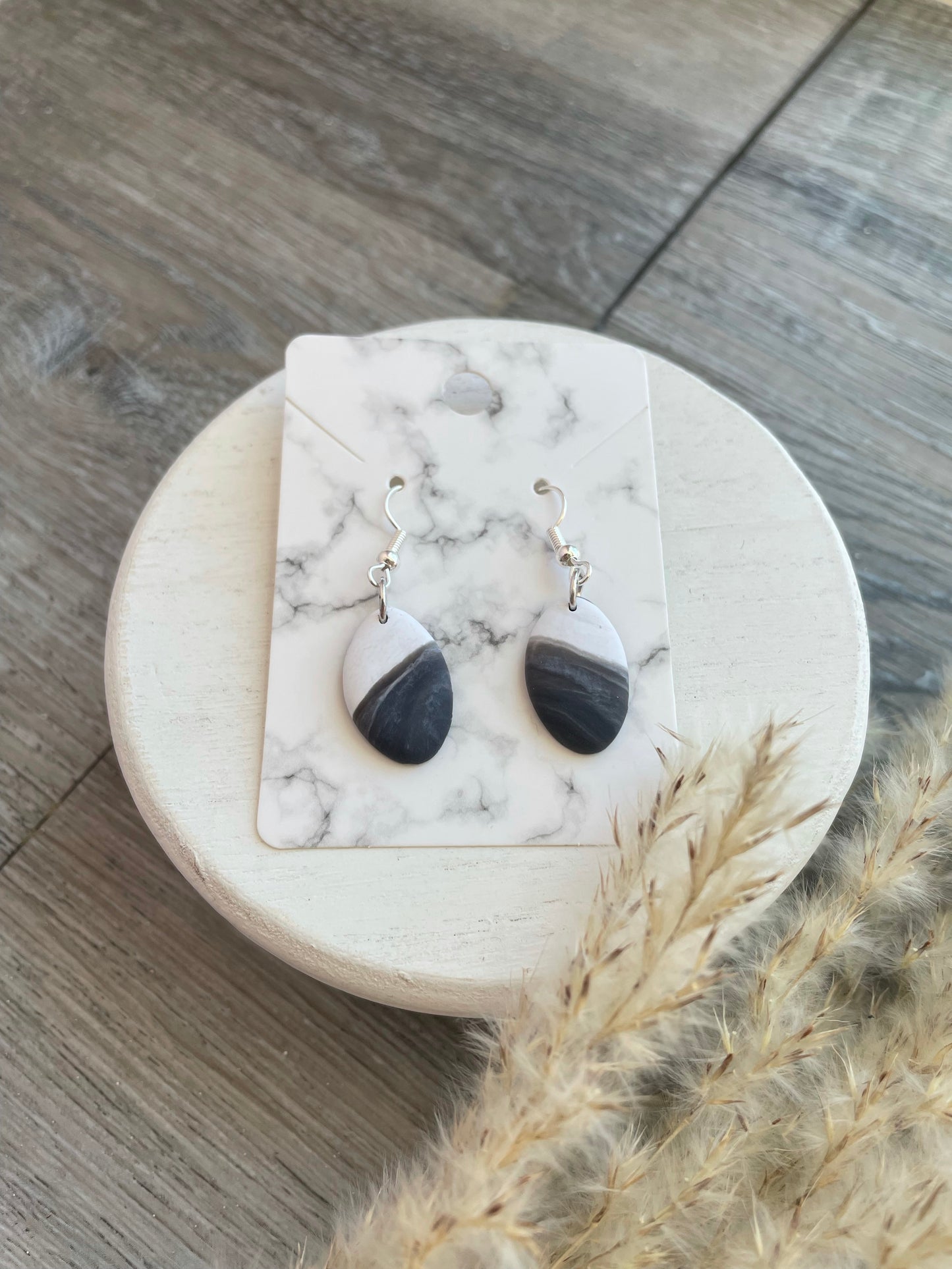 Handmade Clay Small Dangle Earrings