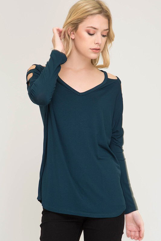 Strappy Long Sleeve Tee