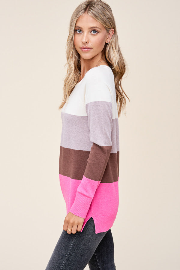 Super Soft Colorblock Sweater